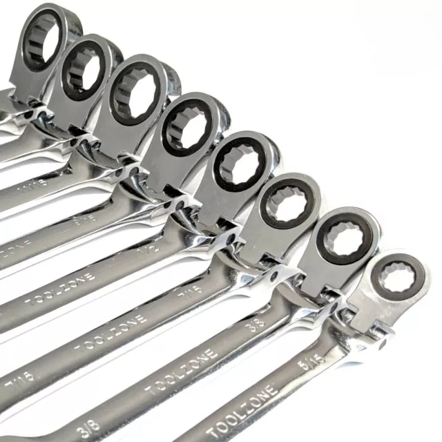 Flexible Ratchet Spanner Combination Set AF Imperial Flexi Ratchet Spanner SAE