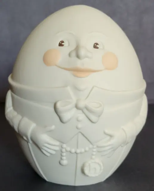 Department 56 Humpty Dumpty Piggy Bank Bisque Baby's First Bank w/ Stopper Dept.