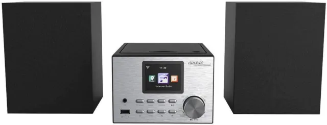 Auvisio IRS-500.mini Micro Chaîne Stéréo Avec Radio Web,DAB Fm,CD,Bluetooth,&