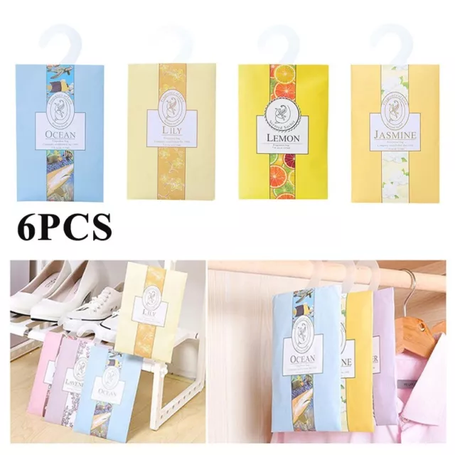 Scented Sachets Hanging Drawer Fragrance Bags Wardrobe Cupboard Freshener