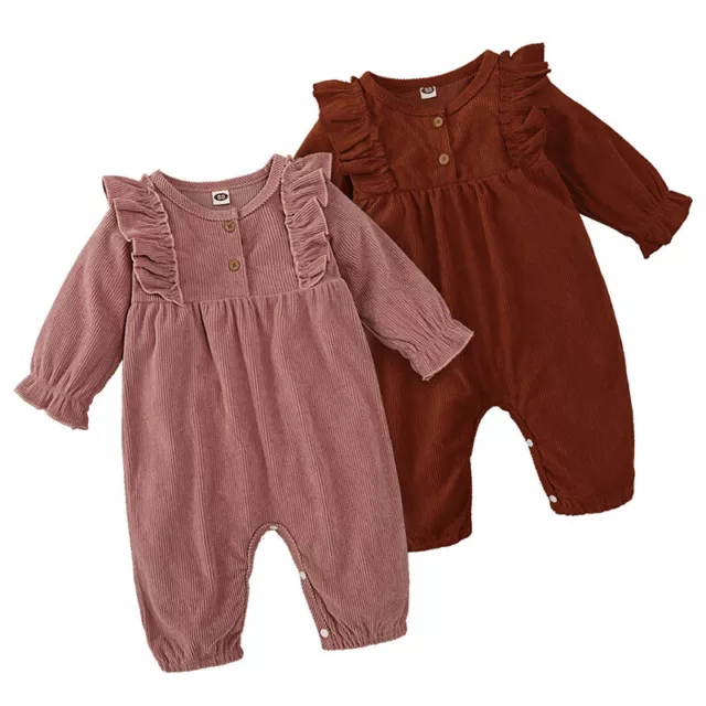 Newborn Baby Boy Girl Kids Romper Jumpsuit Outfit Clothes Playsuit Outfits 0-24M