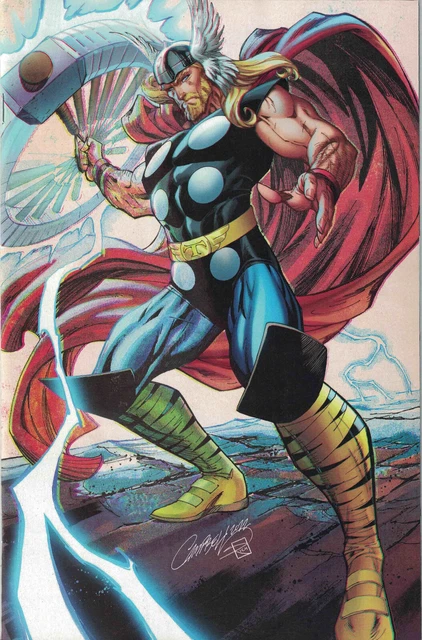 Thor #25 J Scott Campbell 1:100 Virgin Banner War 2022 1st Print NM