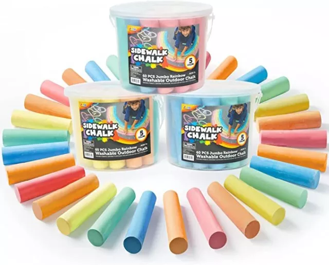 Buy Jar Melo Jumbo Sidewalk Chalk Sets for Kids 2 3 4 5 6 7 8+ Age