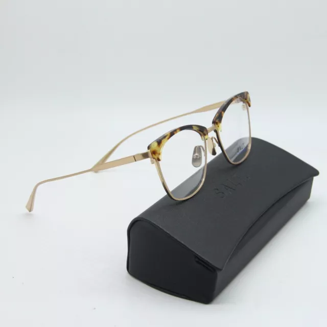 New Salt Angie Da Titanium Brown Gold Authentic Eyeglasses Frame W/Case 51-18 3
