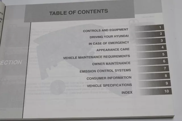Hyundai Accent Owners Manual Handbook Wallet 2006-2009 Pack Genuine A-17 2