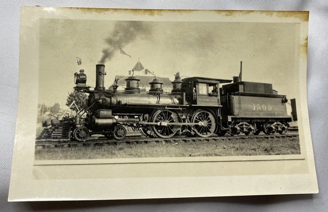 Vintage Photograph From 1903 Locomotive Train 1509 Southern Pacific Lines B&W