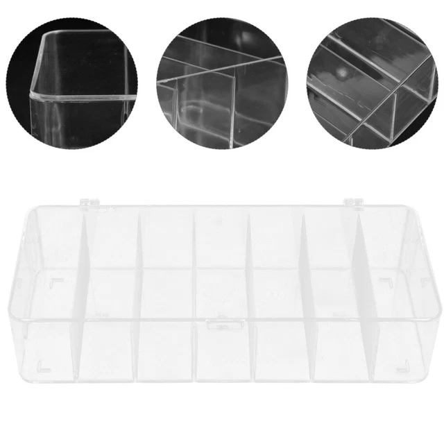 Organizzatore bustine di tè diviso, scatola di plastica trasparente per bustine di tè,