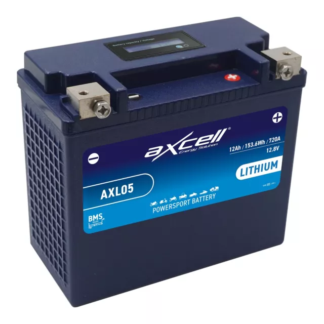 Batterie 12V Lithium-Ionen AXCELL Yamaha YFM 400 Kodiak FA AJ07W 03-05