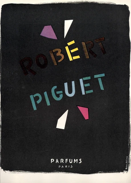 Ad Publicite  Parfum  Robert Piguet Produits De Beaute Komol