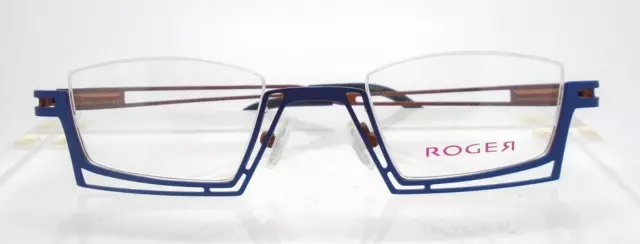 Roger Syllie 1 45-22 Blue Eyeglass Optical Frames Glasses Unique