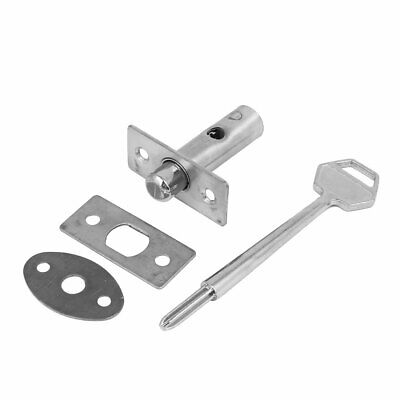 Fire Door Metal Hidden Manager Tubewell Mortise Lock Silver Tone w Key