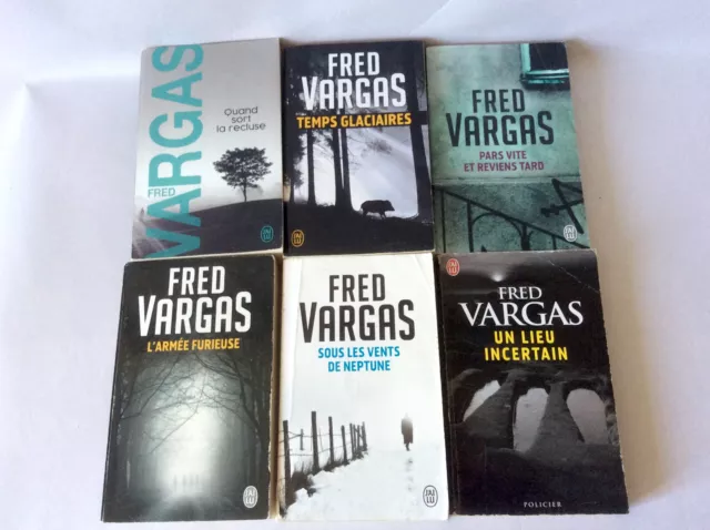 Fred Vargas * Lot de 6 Titres * Temps / Pars / Recluse / Neptune +++ * J'Ai Lu