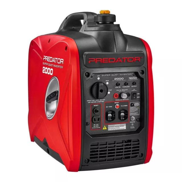 PREDATOR 2000 Watt SUPER QUIET Inverter Generator with CO SECURE Technology