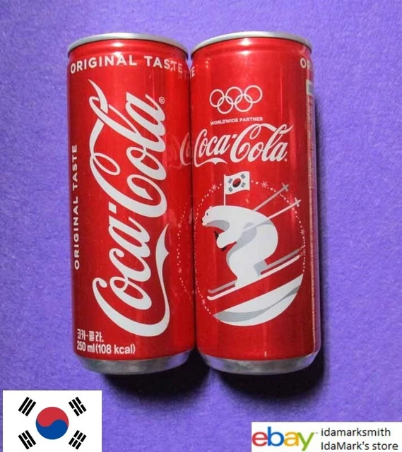 COCA COLA CAN SOUTH KOREA Tall 250ml Coke 2018 Coke Design OLYMPICS