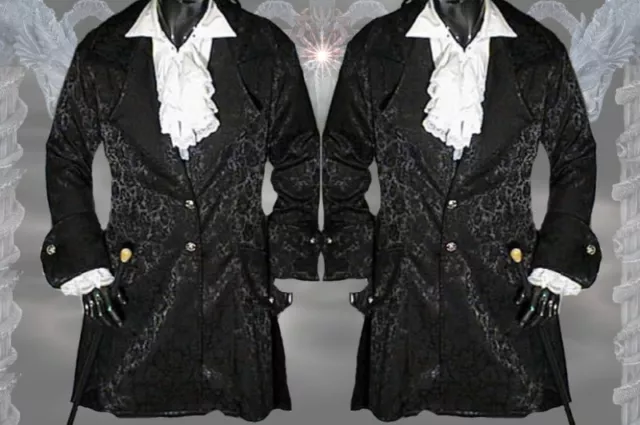 Gothic Mittelalter Mantel Jacke Gehrock M L XL XXL XXXL