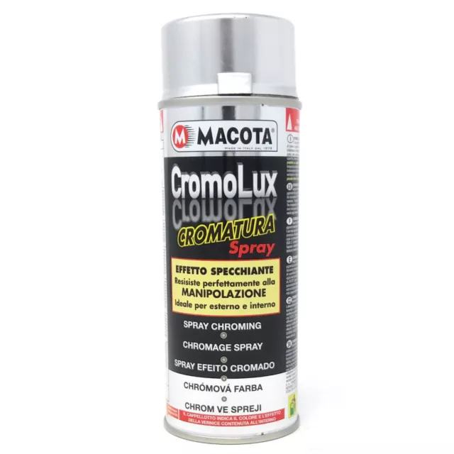 MACOTA CROMOLUX Spray cromatura Smalto 400 ml ALTA RESISTENZA