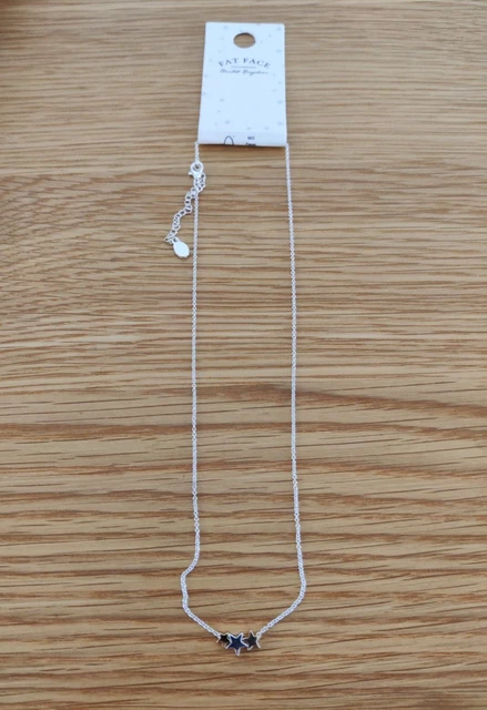 BNWT FAT FACE Ladies Silver Long Star Necklace 15.99 PicClick UK