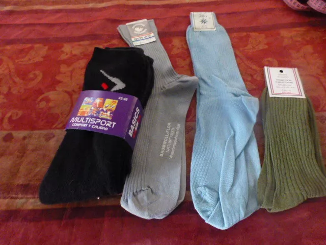 lot)neuves ,6paires de chaussettes 43-45,homme,femme