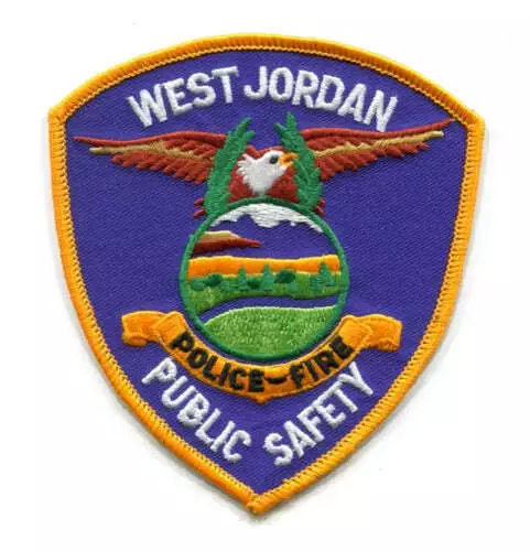West Jordan Public Safety Department Police Fire Patch Utah UT v2