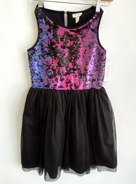 Cat and jack discount black sequin dress