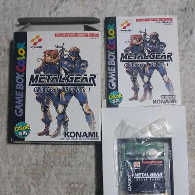GBC Metal Gear Ghost Babel with Guidebook Nintendo Game Boy Color GB Games Japan