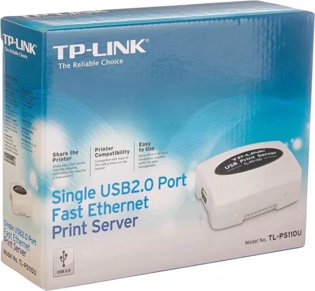 TL-PS110U Print Server Fast Ethernet con porta USB 2.0 TP-LINK server di stampa