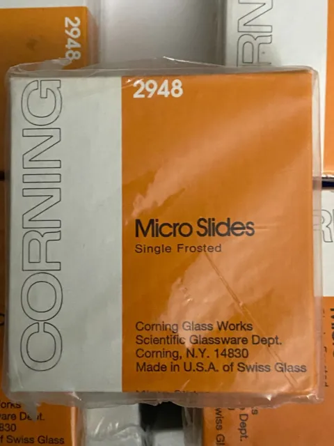 Corning 2948 Micro Slides Single Frosted 75 X 25 mm factory sealed