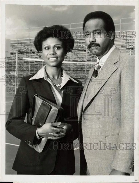 1978 Press Photo Actors Sybil Buchanan, Jason Bernard in "The White Shadow"