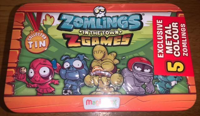 NEU! Zomlings In the Town Z-GAMES Sammler Dose versiegelt mit 5 exklusiven Figuren