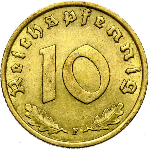 Deutsches Reich - 3. Drittes Reich - J. 364 - Münze - 10 Reichspfennig 1939 F