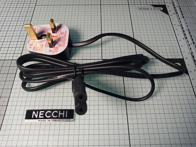 UK AC Power Supply Cord Cable For NECCHI SEWING MACHINE UK STOCK