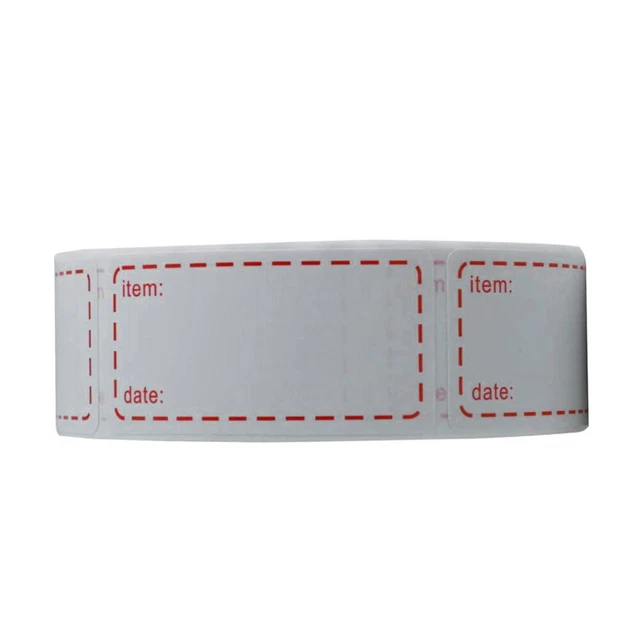 Lot De 1000 Étiquettes Autocollantes Blanches - 6x3 Cm, Papier Imperméable, Auto-Adhésif - Pour Rangement Et Classification