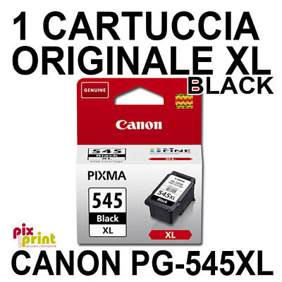 Canon Pixma 545 XL CARTUCCIA ORIGINALE NERO PG-545 XL TR4550 MX495 TS3450