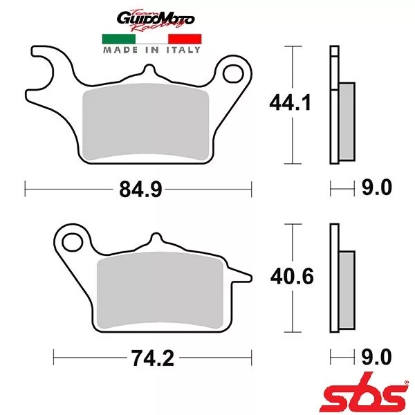 Pastiglie Freno Anteriori Destre Ceramicate Scooter Yamaha Tricity Sbs 223 Hf 65