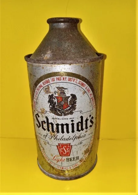 Schmidt's Cone Top PA Beer Can. Nice!