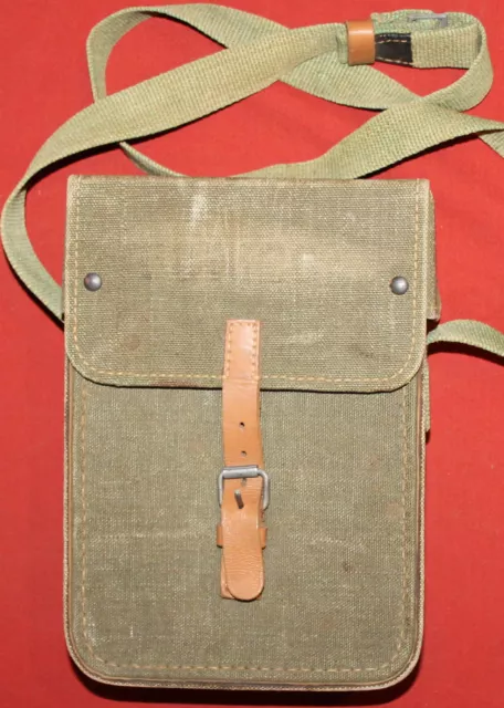 Vintage Bulgarian Military shoulder canvas bag