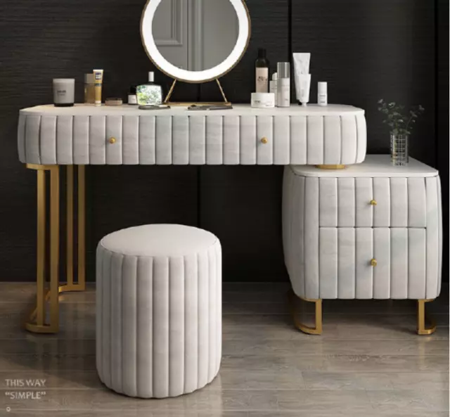 Schminktisch Spiegel Hocker Komplett Kommode Schlafzimmer Luxusmöbel Konsole Neu