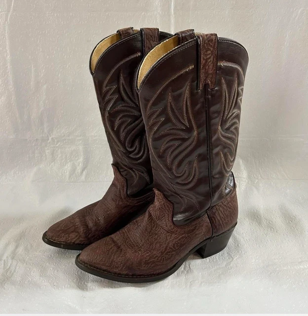 VINTAGE BROWN WRANGLER Cowboy Western Boots ~ Mens Size 11  display picture 3
