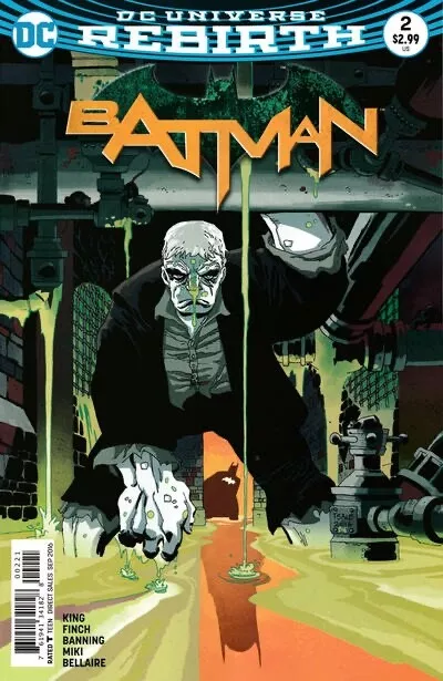 BATMAN (Vol. 3) #2 F/VF, Tim Sale c. Direct DC Comics 2016 Stock Image