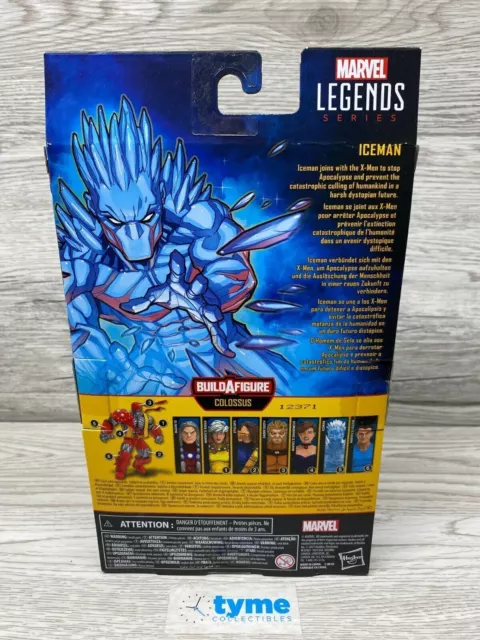 Marvel Legends Hasbro X-Men AoA Colossus BAF Series ICEMAN 6" Figure New 3