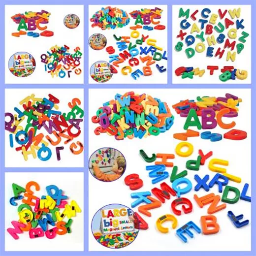 26 Pc Large Magnetic Letters Alphabet And Numbers Fridge Magnets Toys