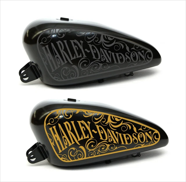 Kit 2 autocollants moto réservoir jolly as croix malta chopper harley custom vintage
