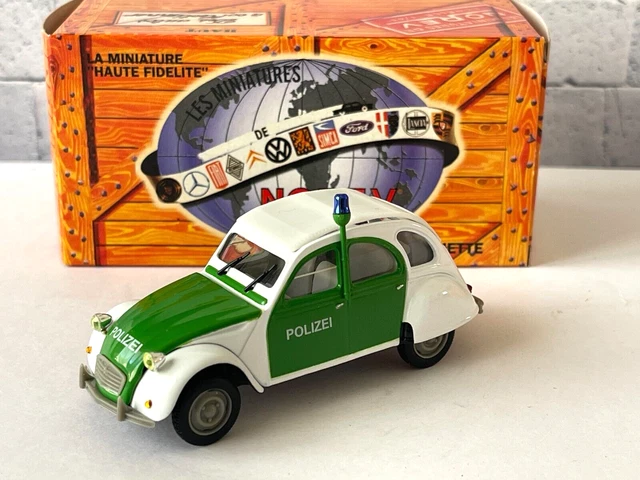 Modèle Réduit Citroën 2CV6 Police 1977 – Norev 1:43 – Occasion – Vert