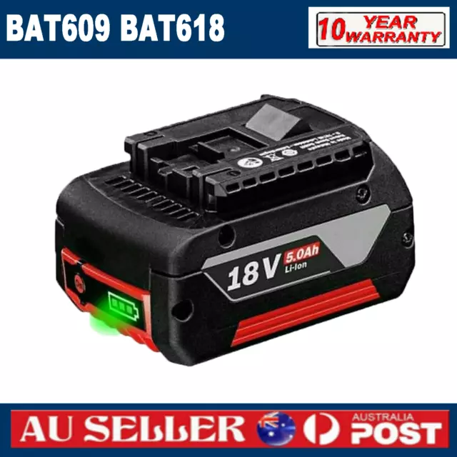 NEW For BOSCH Authentic 18V 5.0AH LITHIUM-ION BATTERY GBA 18V 6 A w/Fuel Guage