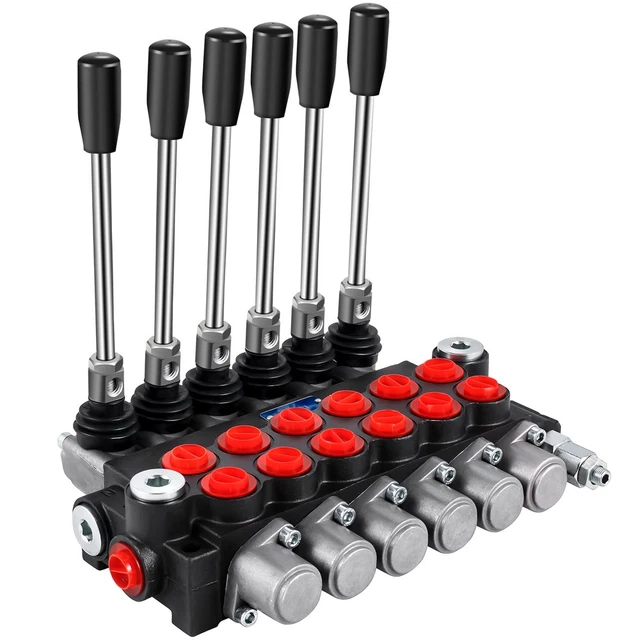Hydraulic Directional Control Valve, 6 Spool Hydraulic Spool Valve, 11 GPM Hydra