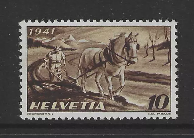 Schweiz Briefmarke von 1941 Mi.Nr. 386 ** postfrisch Landwirtschaft