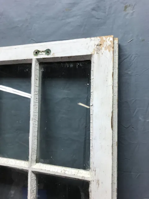 Antique Single 22x48 12 Lite Casement Window Shabby White Chic VTG Old 1442-22B 11