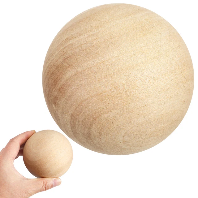 100 Perline In Legno Naturale Da 20 Mm, Semisfere Lisce Per Fai Da Te, Decorazioni E Lavoretti Creativi