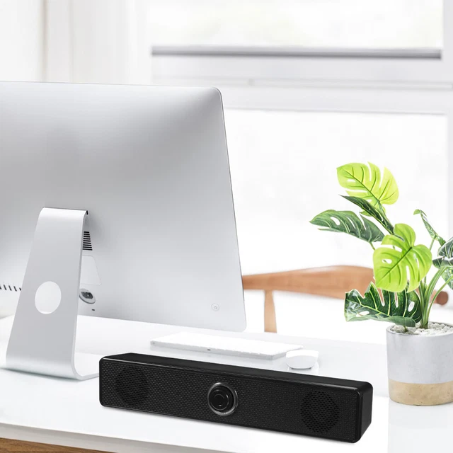 HOME SPEAKER SYSTEM Sound Bar Soundbar Wired Long Luminous Stereo £25.