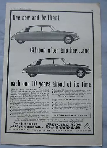 1958 Citroen Original advert No.1